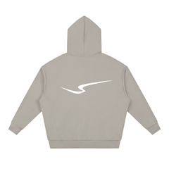 Unisex Loose Solid Full Zip Hoodie