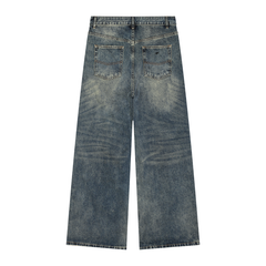 Vintage Wash Denim Jeans
