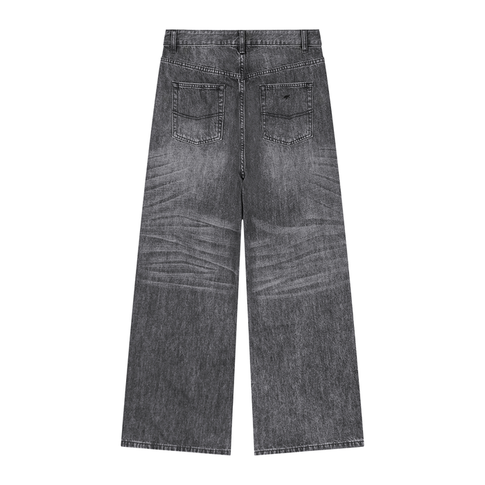 Vintage Wash Denim Jeans