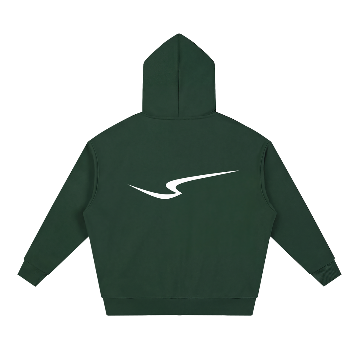 Unisex Loose Solid Full Zip Hoodie