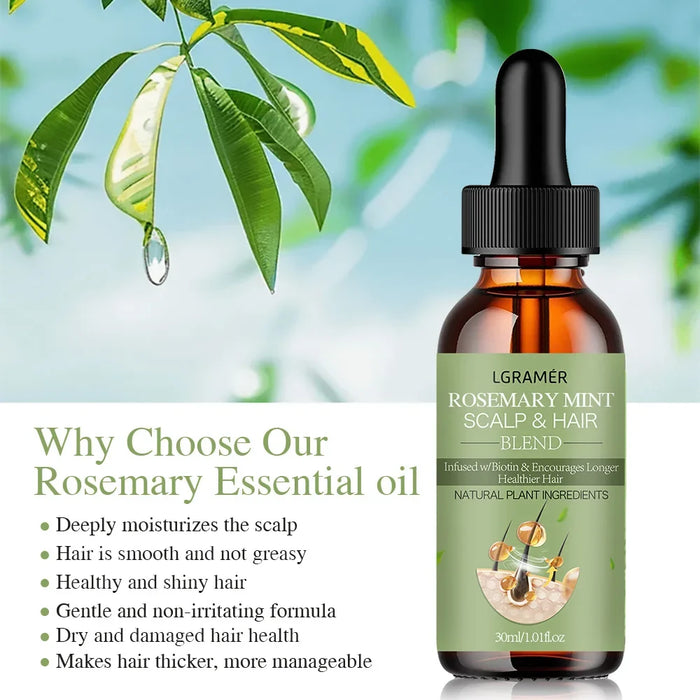 LGRAMER Organic Rosemary Essential Oil